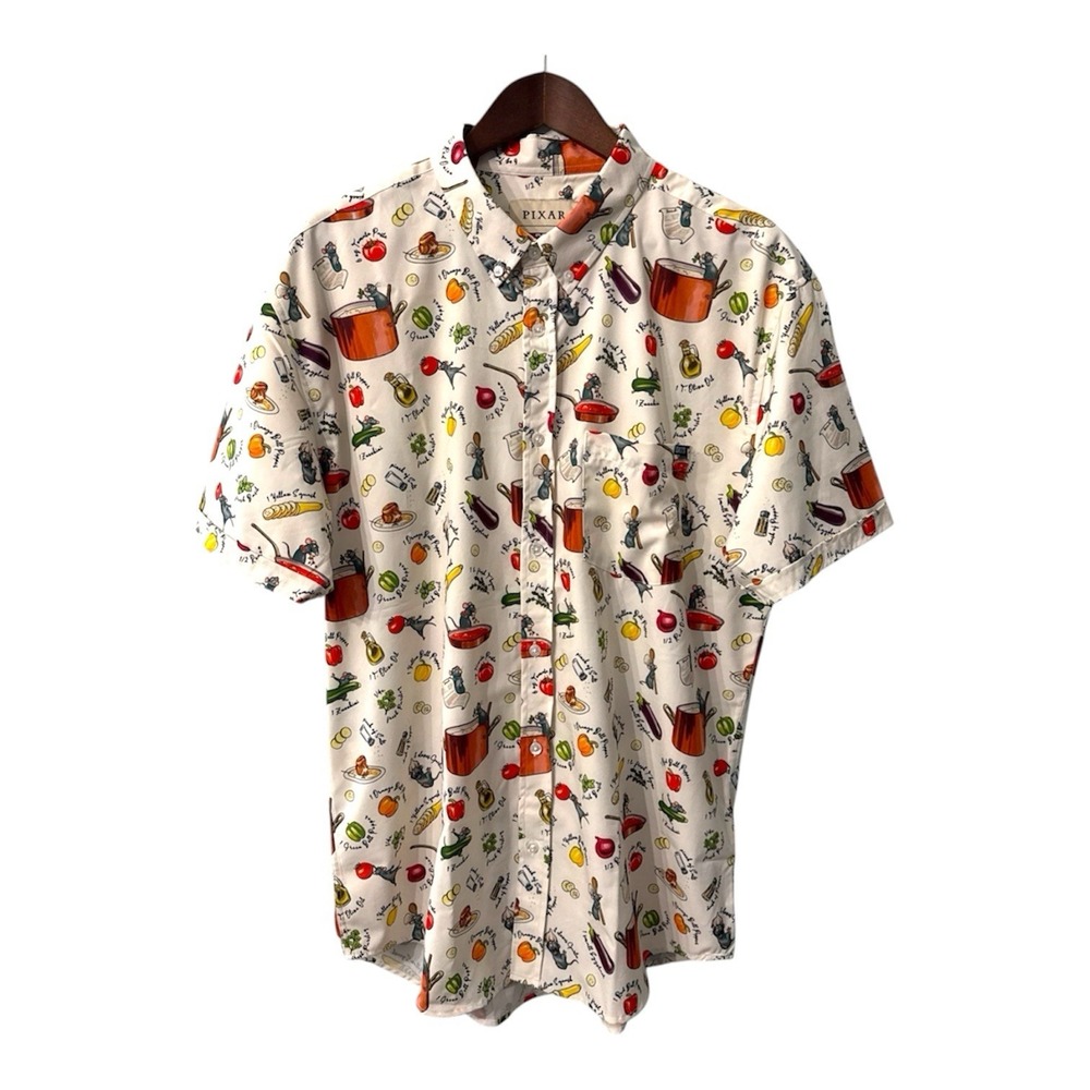 RSVLTS Pixar Ratatouille Kunuflex shirt men's XL Bon Rat Petit Remy novelty